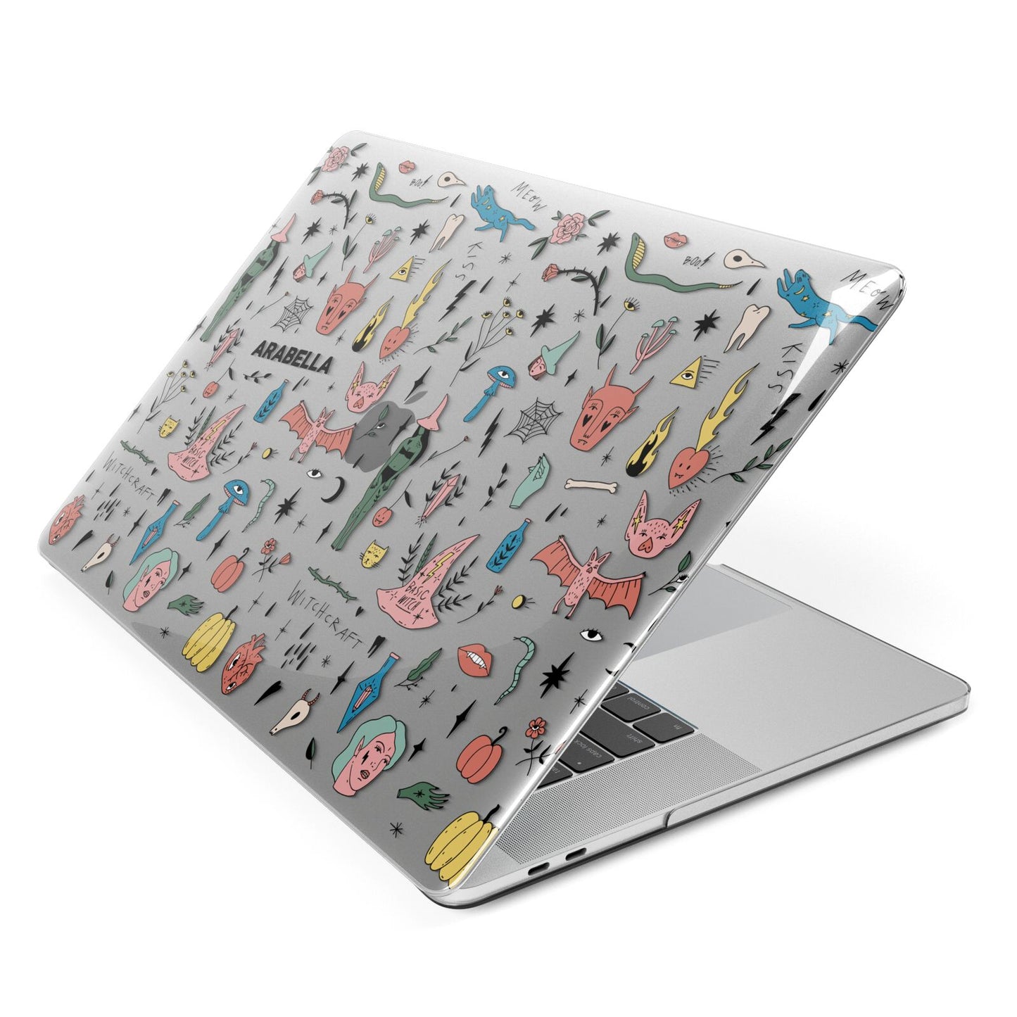 Mystical Magic Personalised Apple MacBook Case Side View