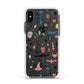 Mystical Magic Personalised Apple iPhone Xs Impact Case White Edge on Black Phone