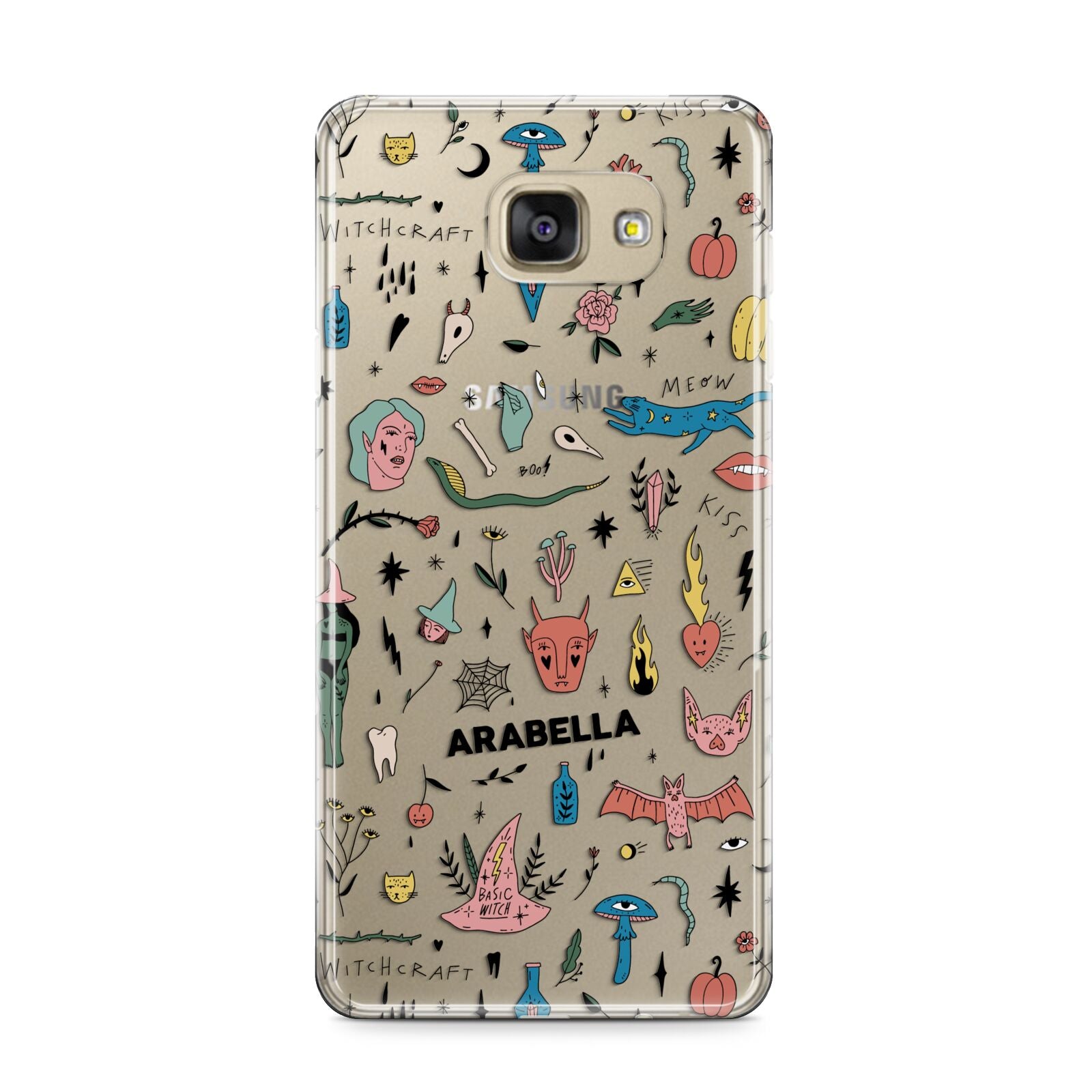 Mystical Magic Personalised Samsung Galaxy A9 2016 Case on gold phone