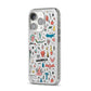 Mystical Magic Personalised iPhone 14 Pro Glitter Tough Case Silver Angled Image