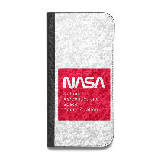 NASA The Worm Box Vegan Leather Flip iPhone Case