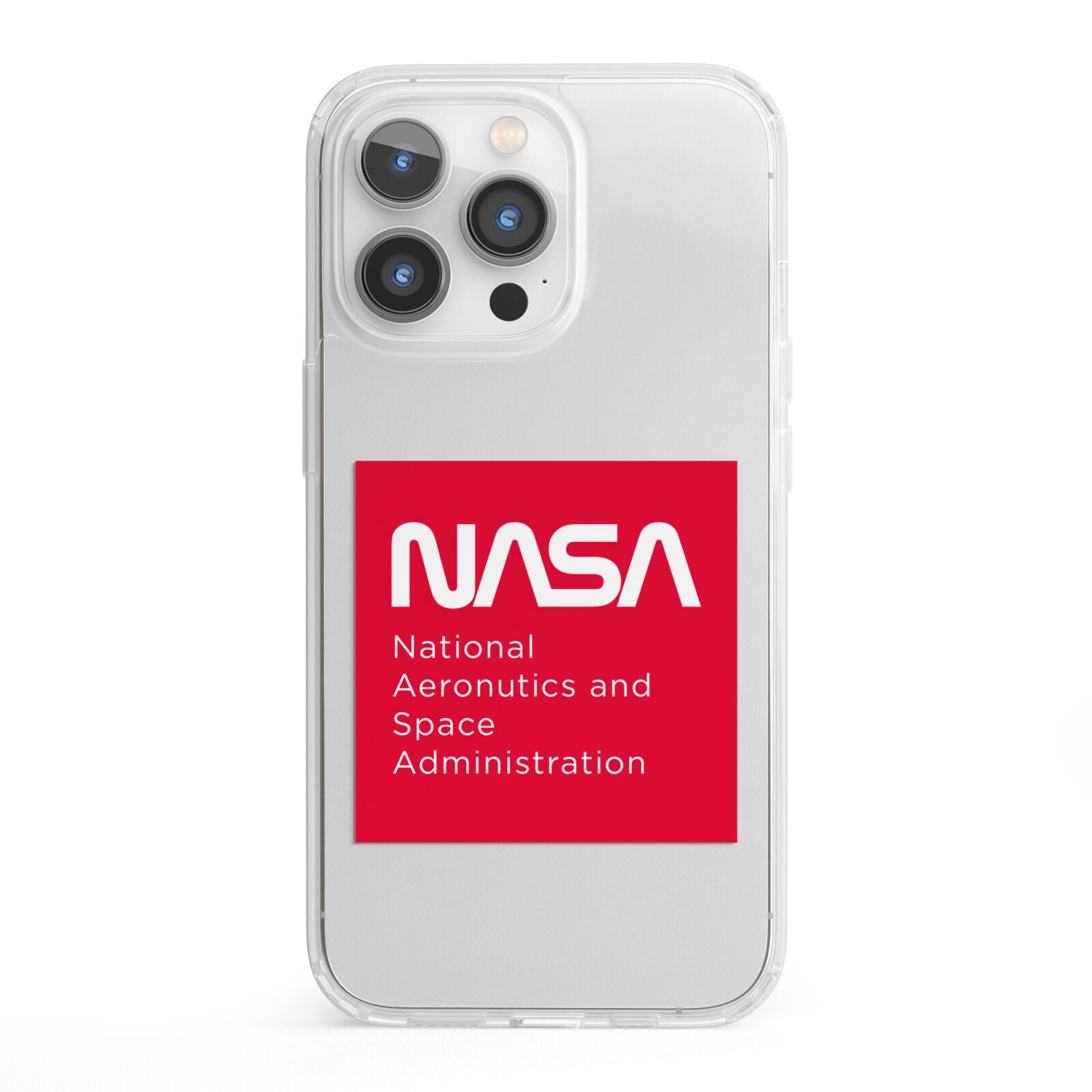 NASA The Worm Box iPhone 13 Pro Clear Bumper Case