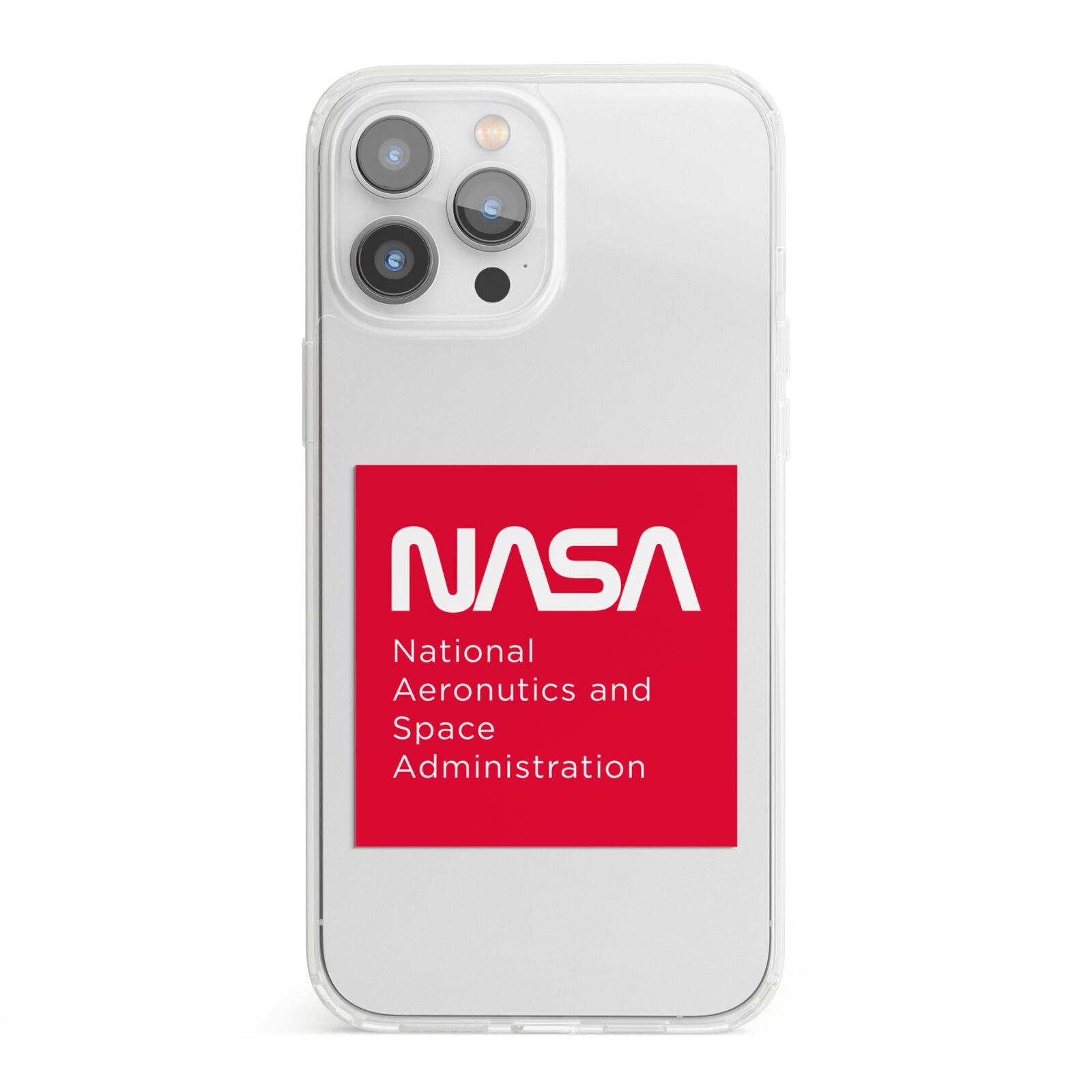 NASA The Worm Box iPhone 13 Pro Max Clear Bumper Case