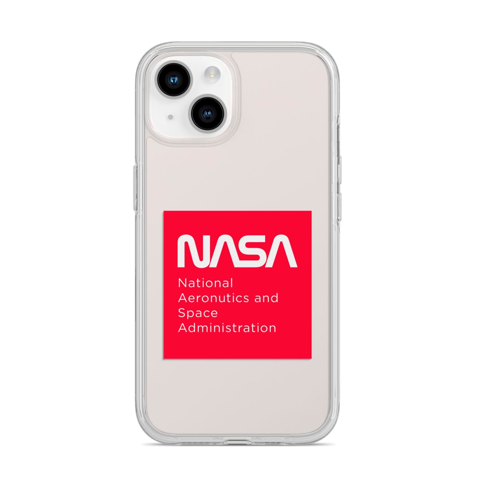 NASA The Worm Box iPhone 14 Clear Tough Case Starlight