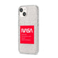 NASA The Worm Box iPhone 14 Glitter Tough Case Starlight Angled Image