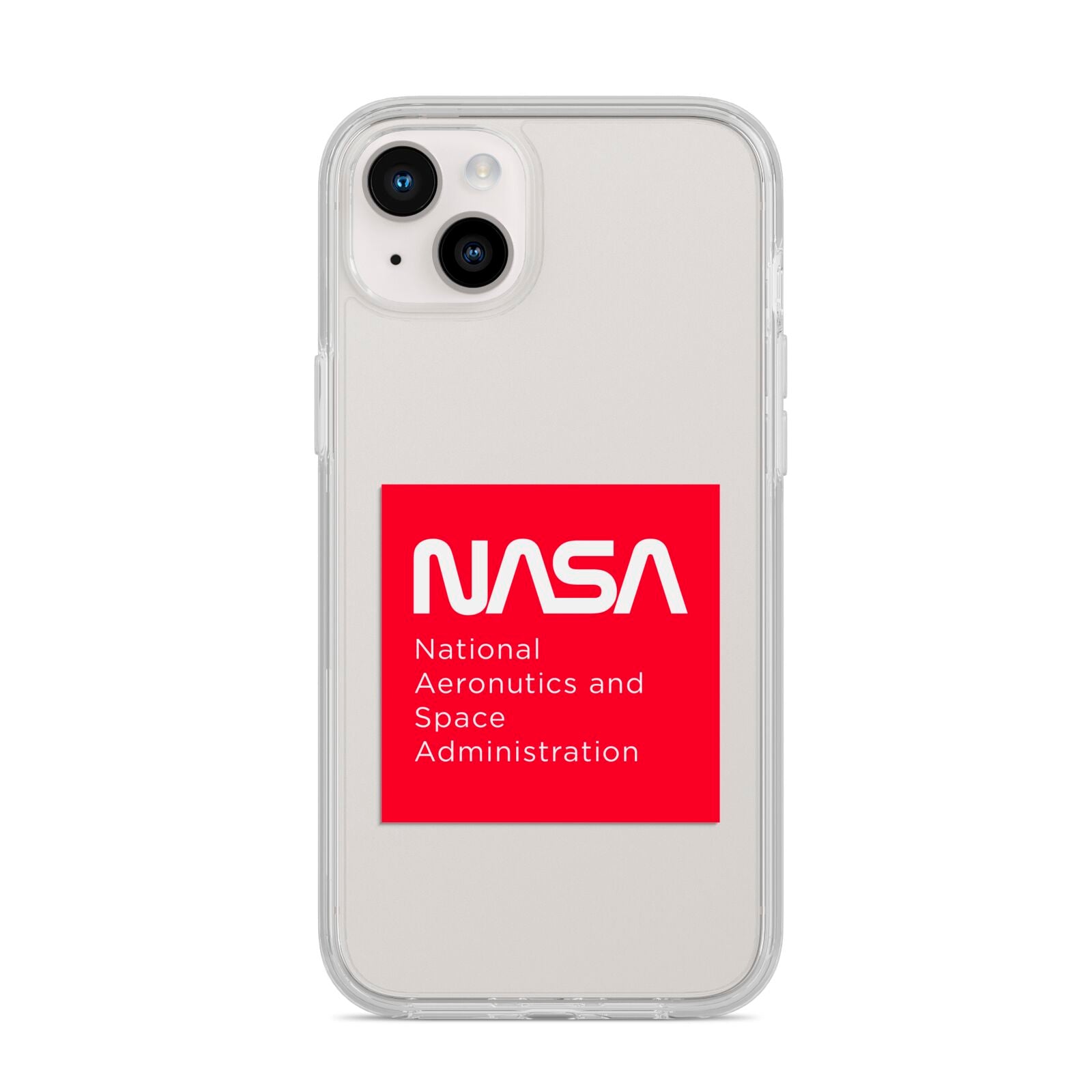 NASA The Worm Box iPhone 14 Plus Clear Tough Case Starlight