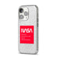 NASA The Worm Box iPhone 14 Pro Glitter Tough Case Silver Angled Image