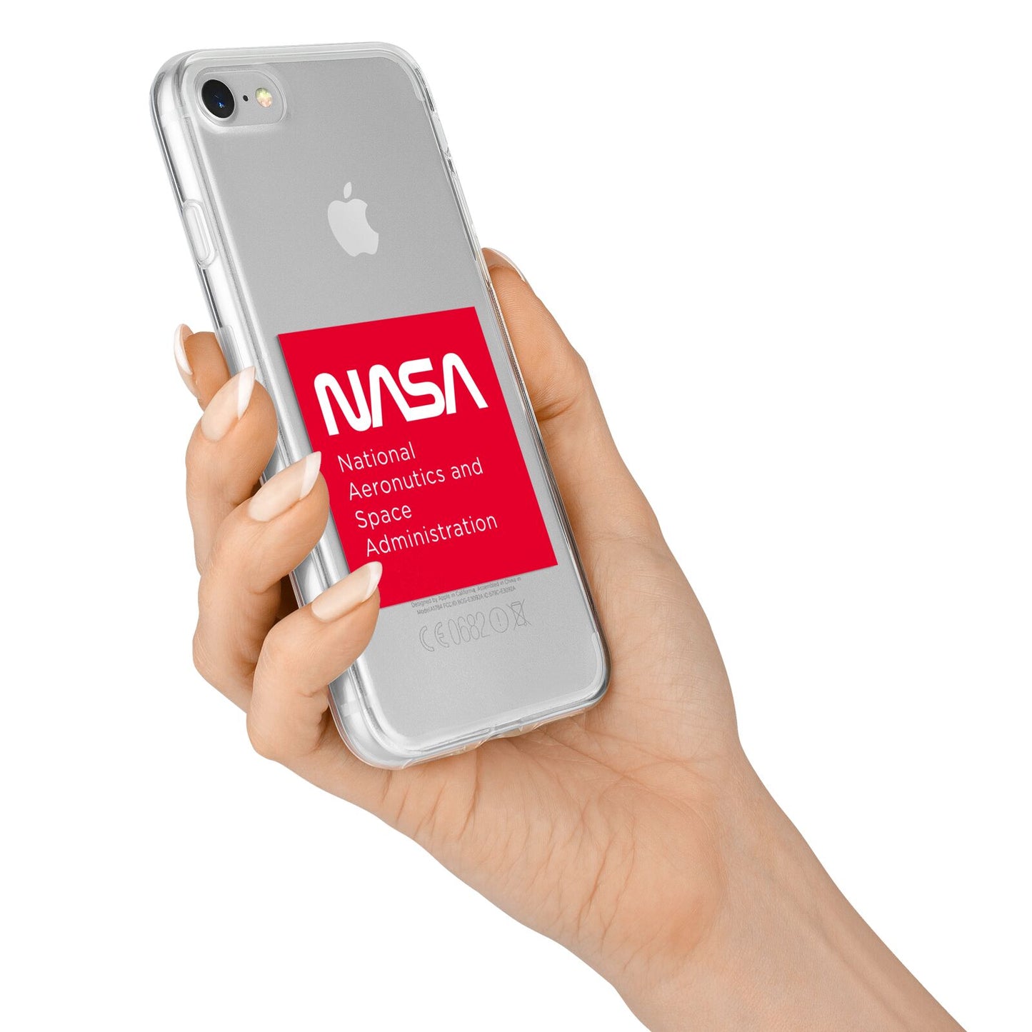 NASA The Worm Box iPhone 7 Bumper Case on Silver iPhone Alternative Image