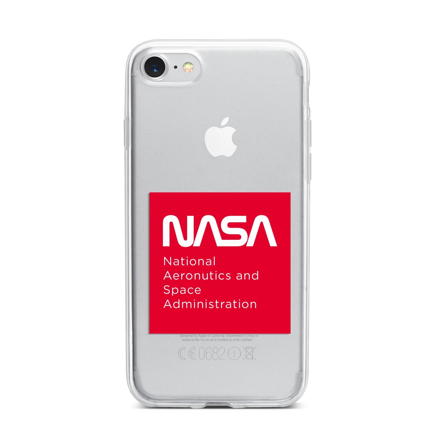 NASA The Worm Box iPhone 7 Bumper Case on Silver iPhone