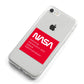 NASA The Worm Box iPhone 8 Bumper Case on Silver iPhone Alternative Image