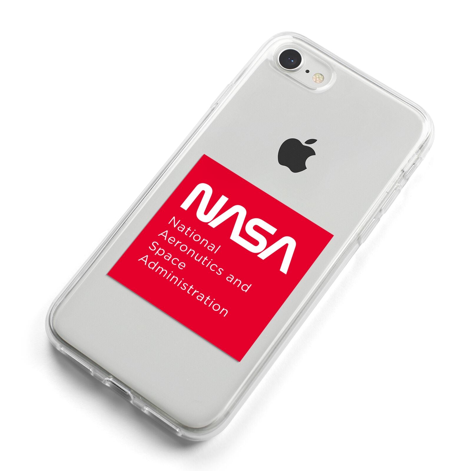 NASA The Worm Box iPhone 8 Bumper Case on Silver iPhone Alternative Image