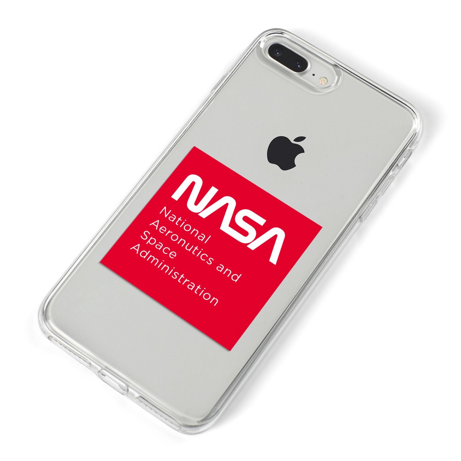 NASA The Worm Box iPhone 8 Plus Bumper Case on Silver iPhone Alternative Image
