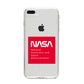 NASA The Worm Box iPhone 8 Plus Bumper Case on Silver iPhone