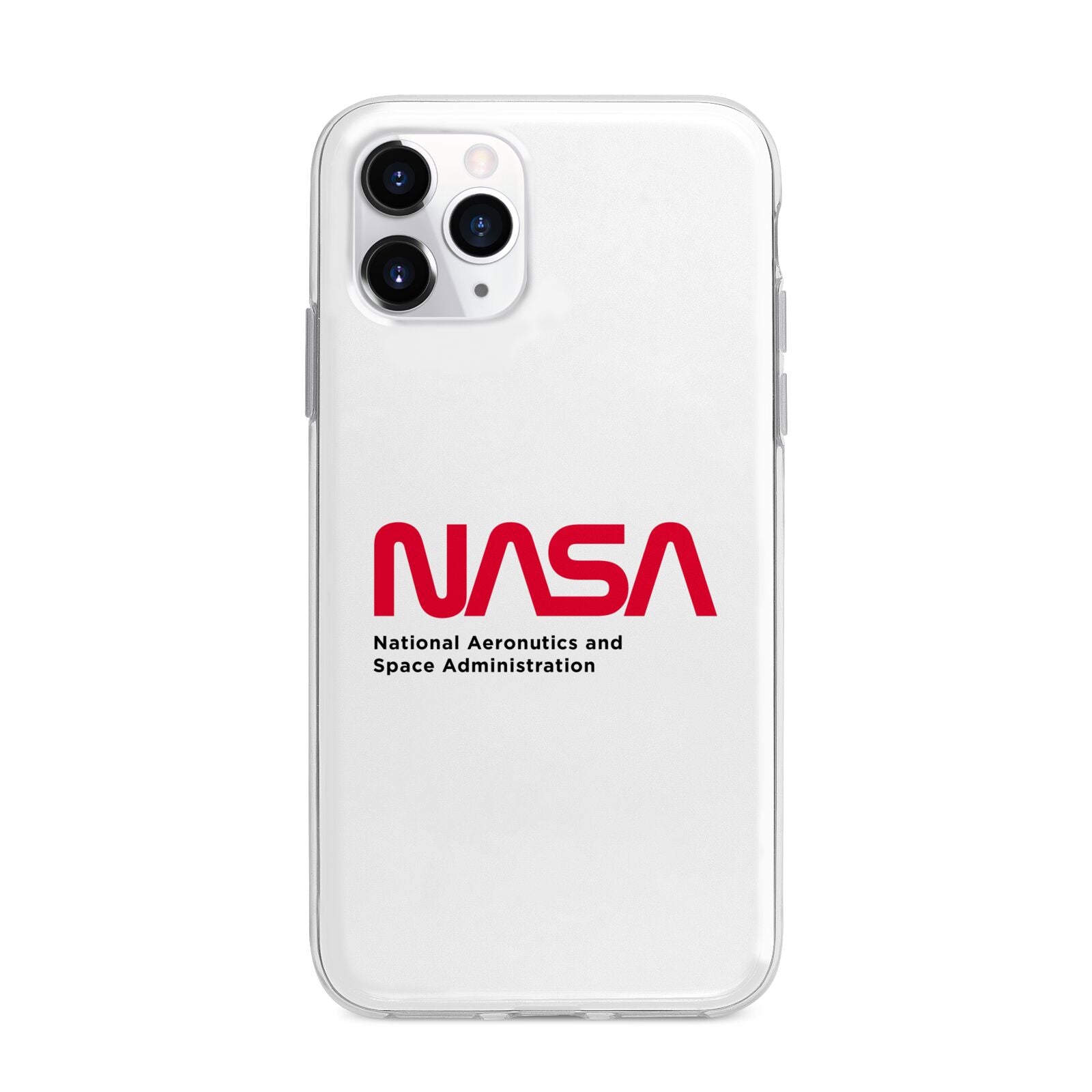NASA The Worm Logo Apple iPhone 11 Pro Max in Silver with Bumper Case