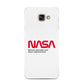 NASA The Worm Logo Samsung Galaxy A3 2016 Case on gold phone