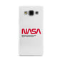 NASA The Worm Logo Samsung Galaxy A3 Case