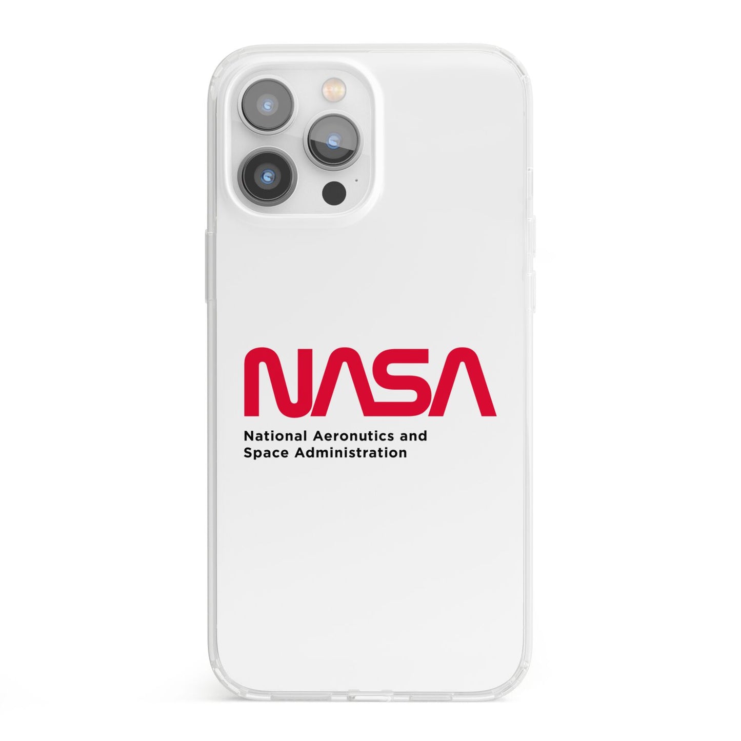NASA The Worm Logo iPhone 13 Pro Max Clear Bumper Case