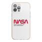 NASA The Worm Logo iPhone 13 Pro Max TPU Impact Case with Pink Edges