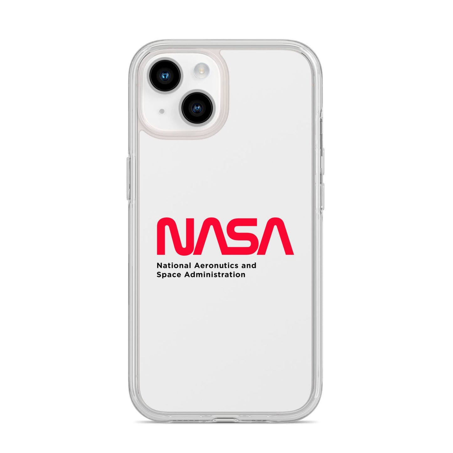 NASA The Worm Logo iPhone 14 Clear Tough Case Starlight