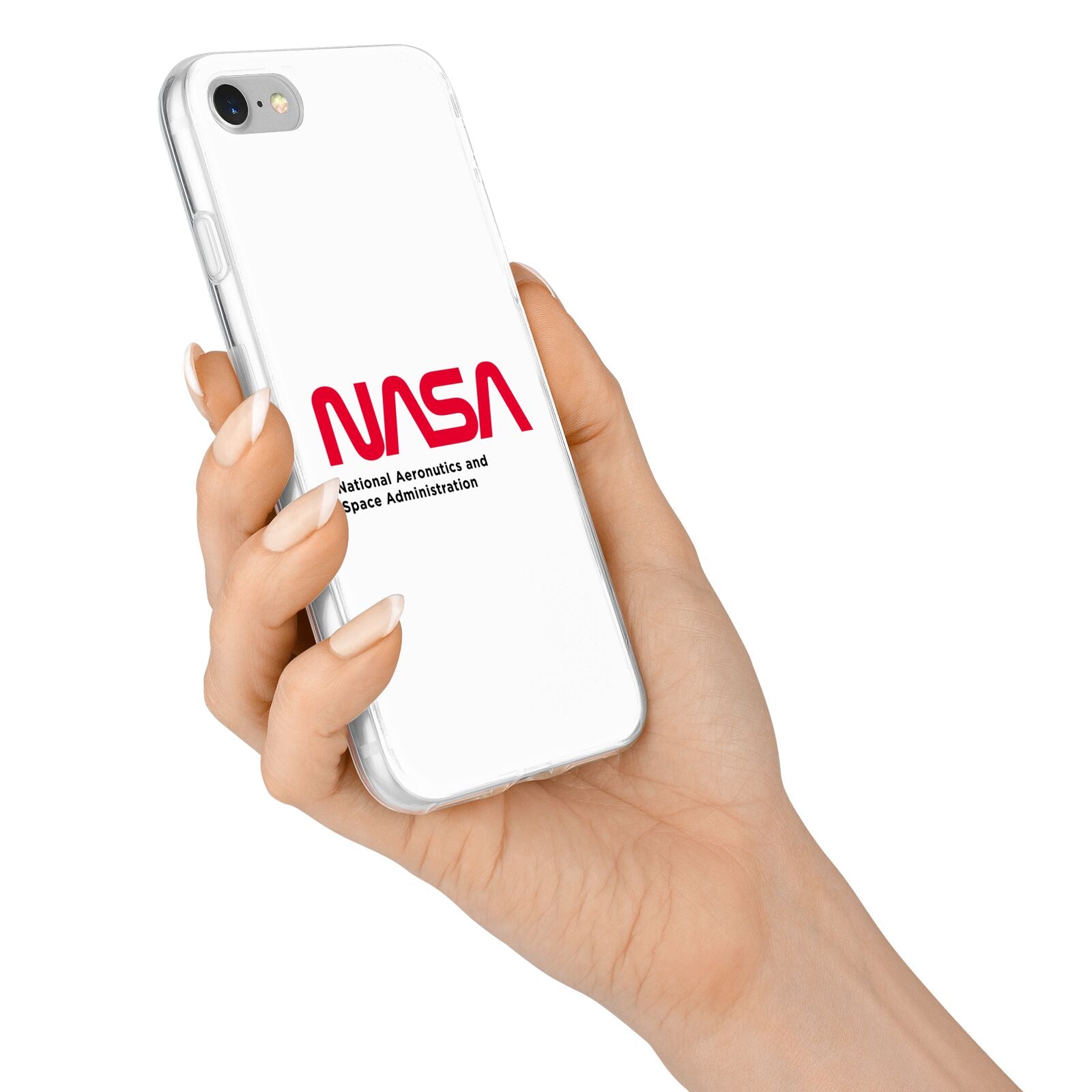 NASA The Worm Logo iPhone 7 Bumper Case on Silver iPhone Alternative Image
