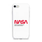 NASA The Worm Logo iPhone 7 Bumper Case on Silver iPhone