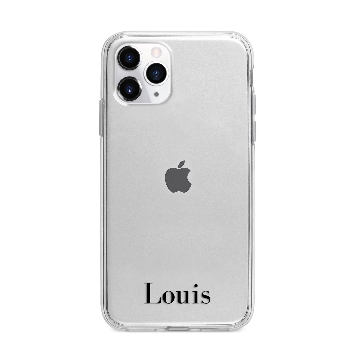 Name Apple iPhone 11 Pro Max in Silver with Bumper Case