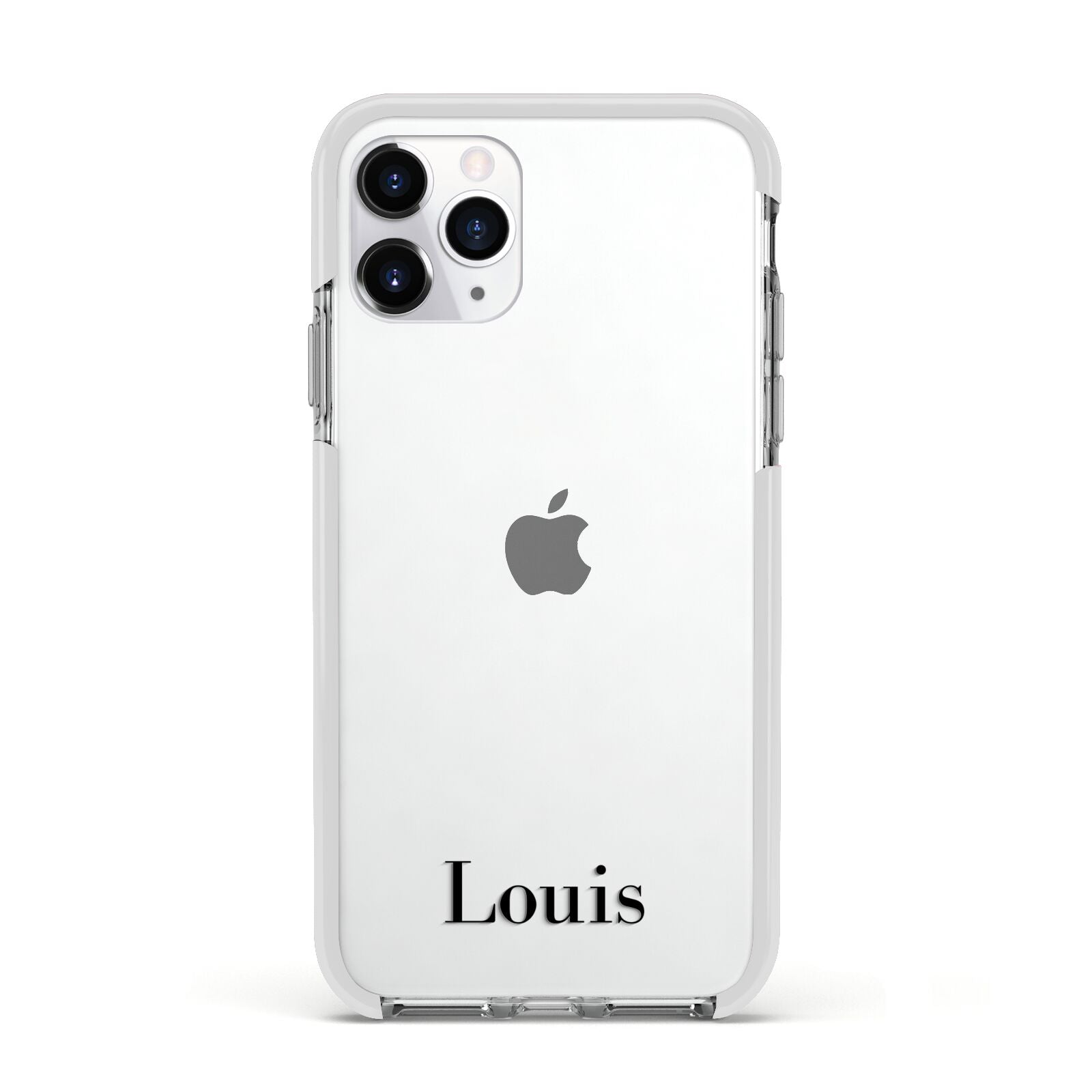 Name Apple iPhone 11 Pro in Silver with White Impact Case