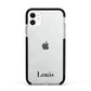 Name Apple iPhone 11 in White with Black Impact Case