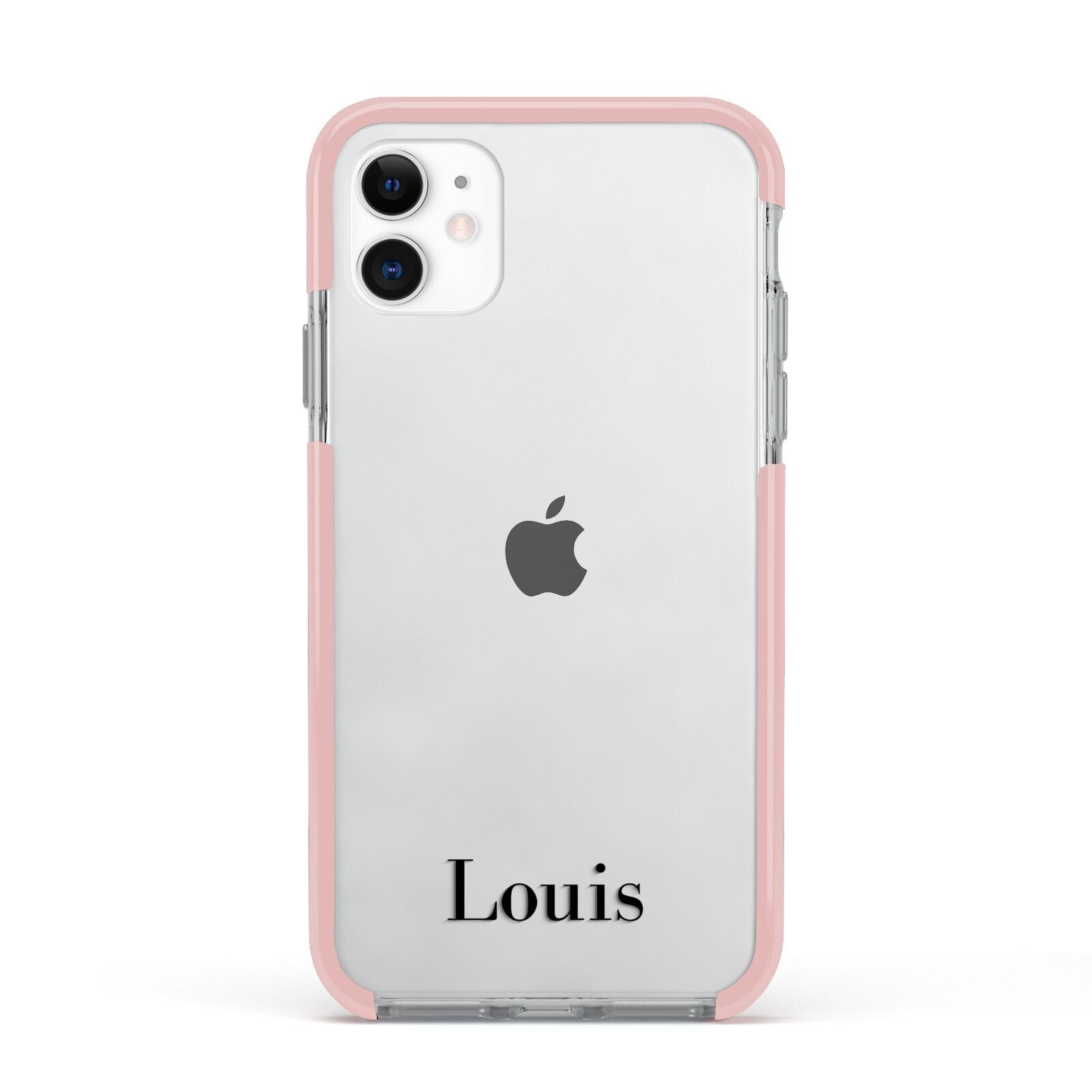 Name Apple iPhone 11 in White with Pink Impact Case