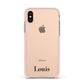 Name Apple iPhone Xs Impact Case Pink Edge on Gold Phone