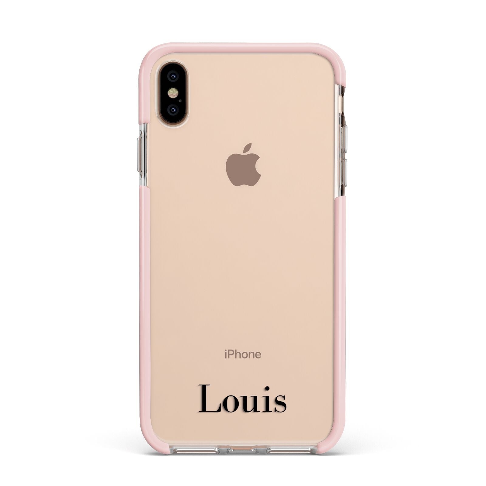 Name Apple iPhone Xs Max Impact Case Pink Edge on Gold Phone