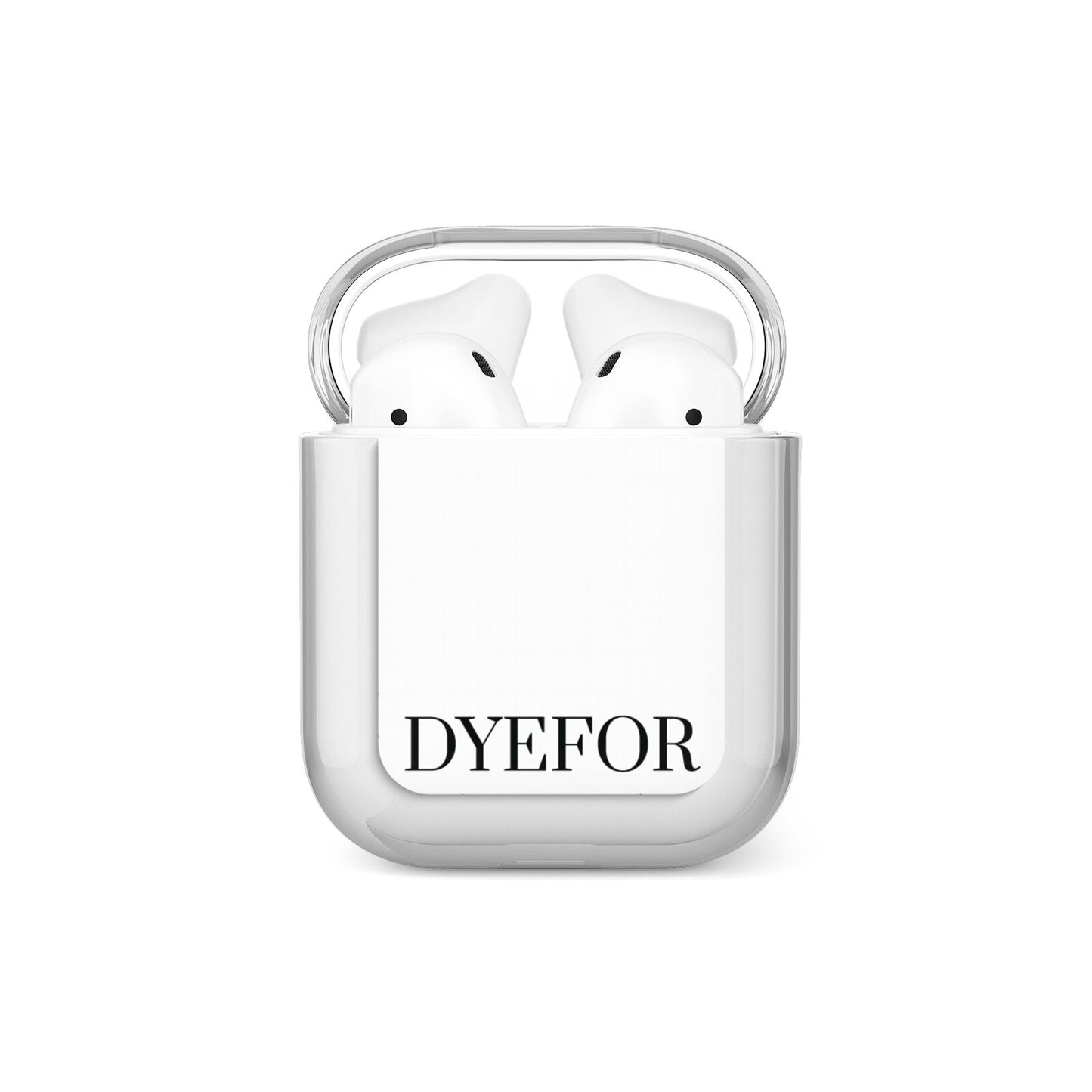 Name Personalised White AirPods Case