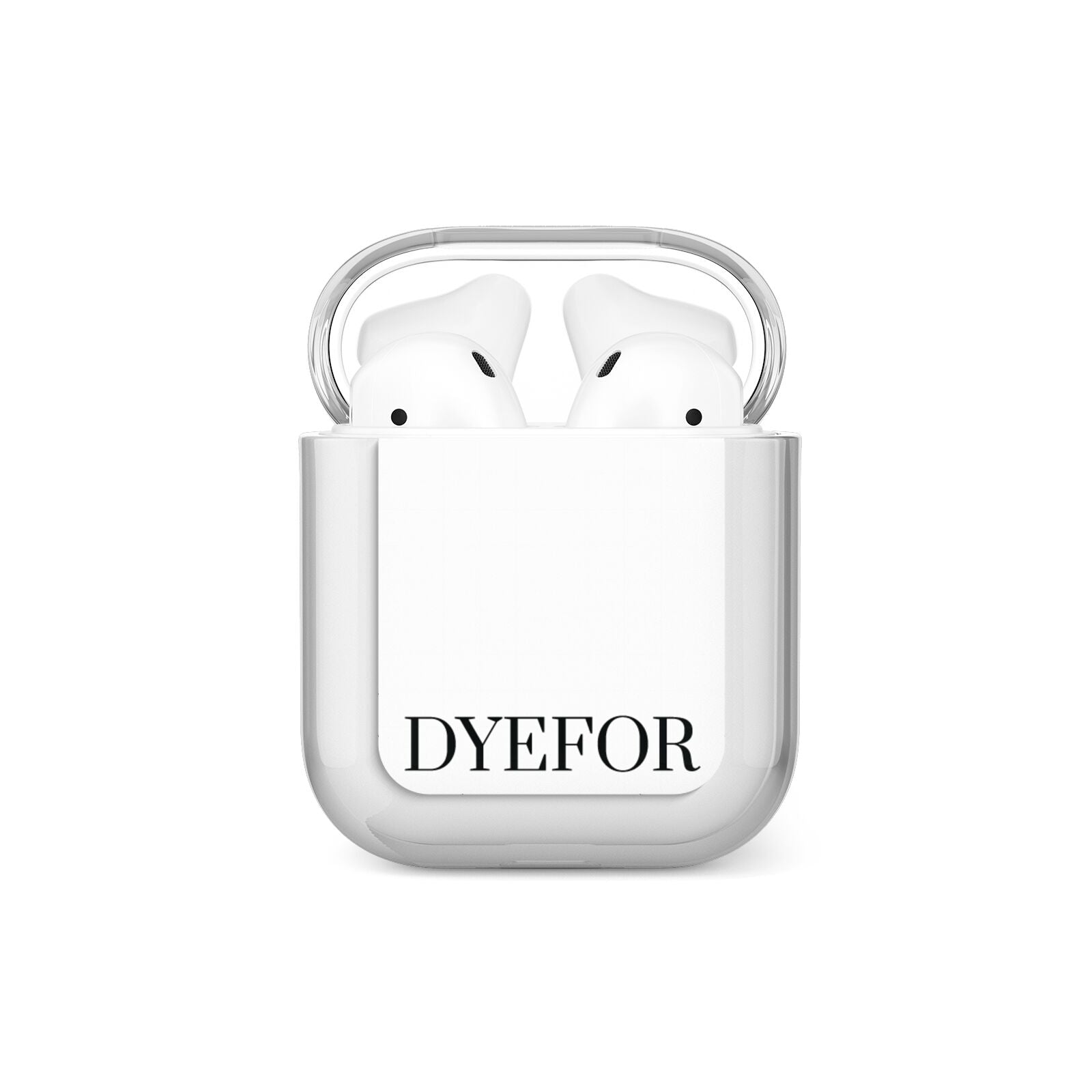 Name Personalised White AirPods Case