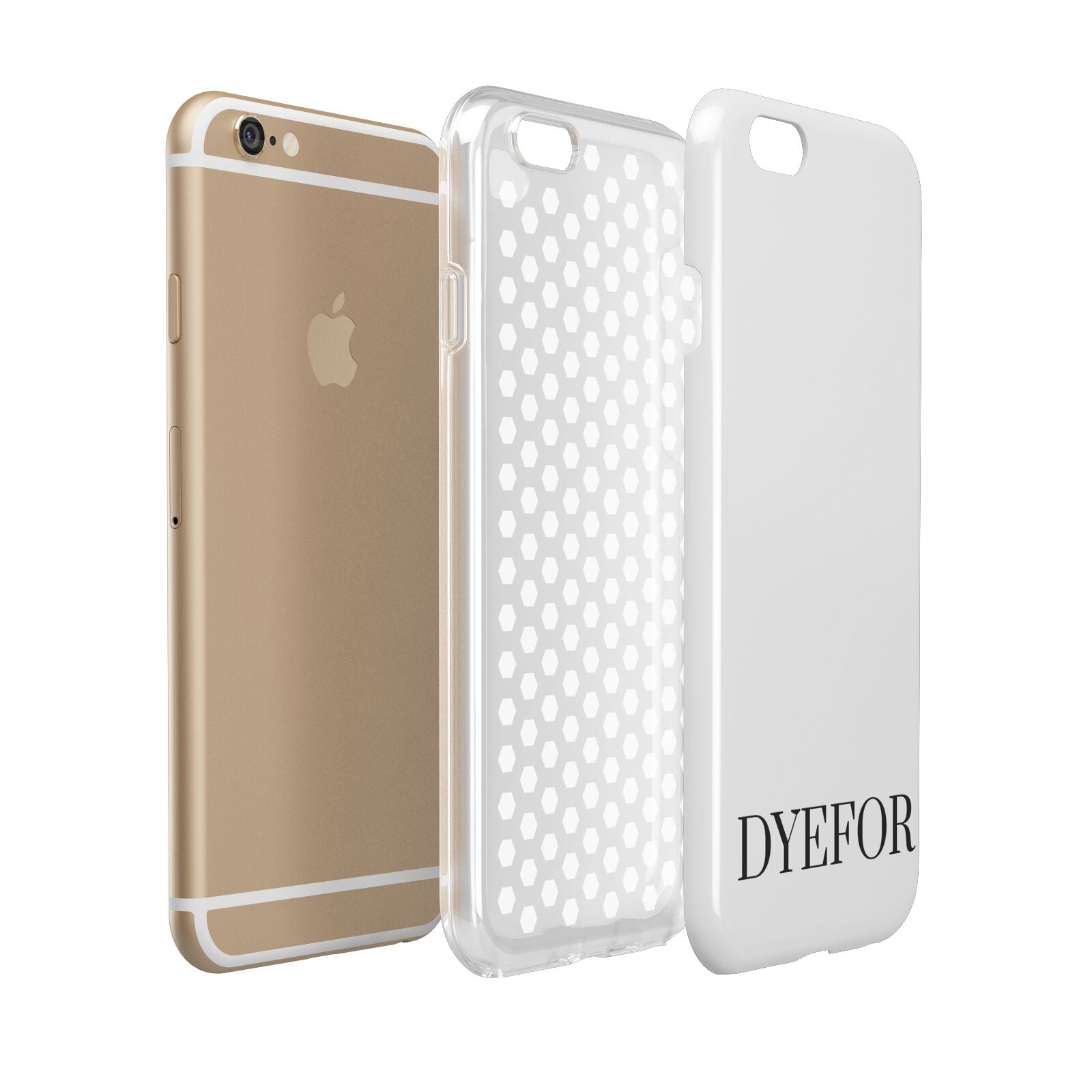 Name Personalised White Apple iPhone 6 3D Tough Case Expanded view