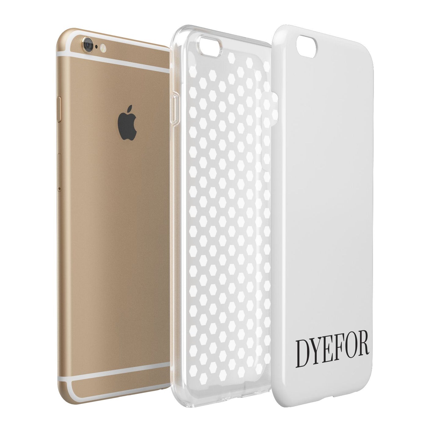 Name Personalised White Apple iPhone 6 Plus 3D Tough Case Expand Detail Image