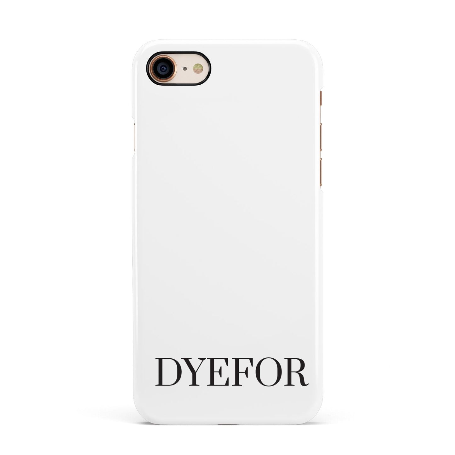 Name Personalised White Apple iPhone 7 8 3D Snap Case