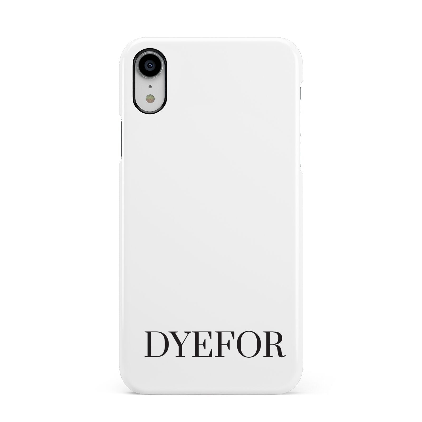 Name Personalised White Apple iPhone XR White 3D Snap Case