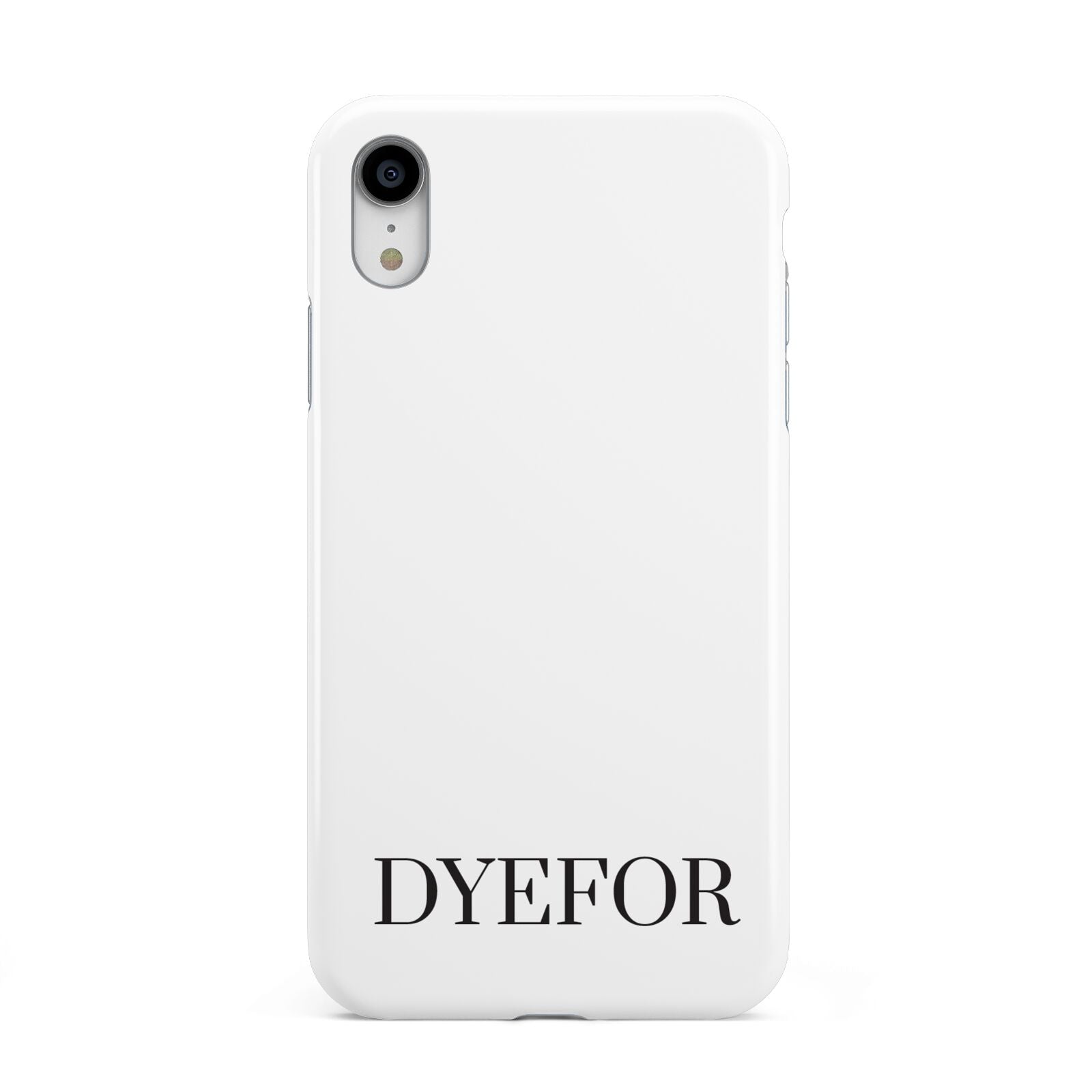 Name Personalised White Apple iPhone XR White 3D Tough Case