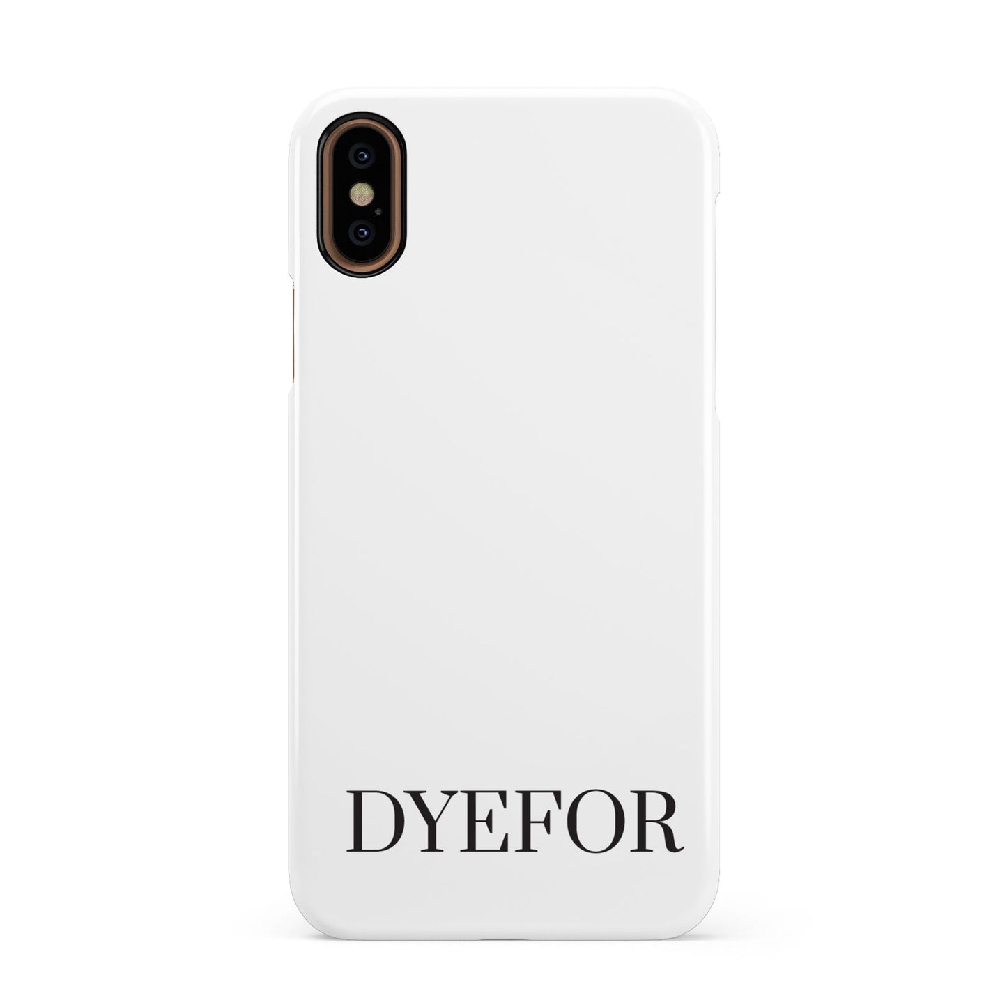 Name Personalised White Apple iPhone XS 3D Snap Case