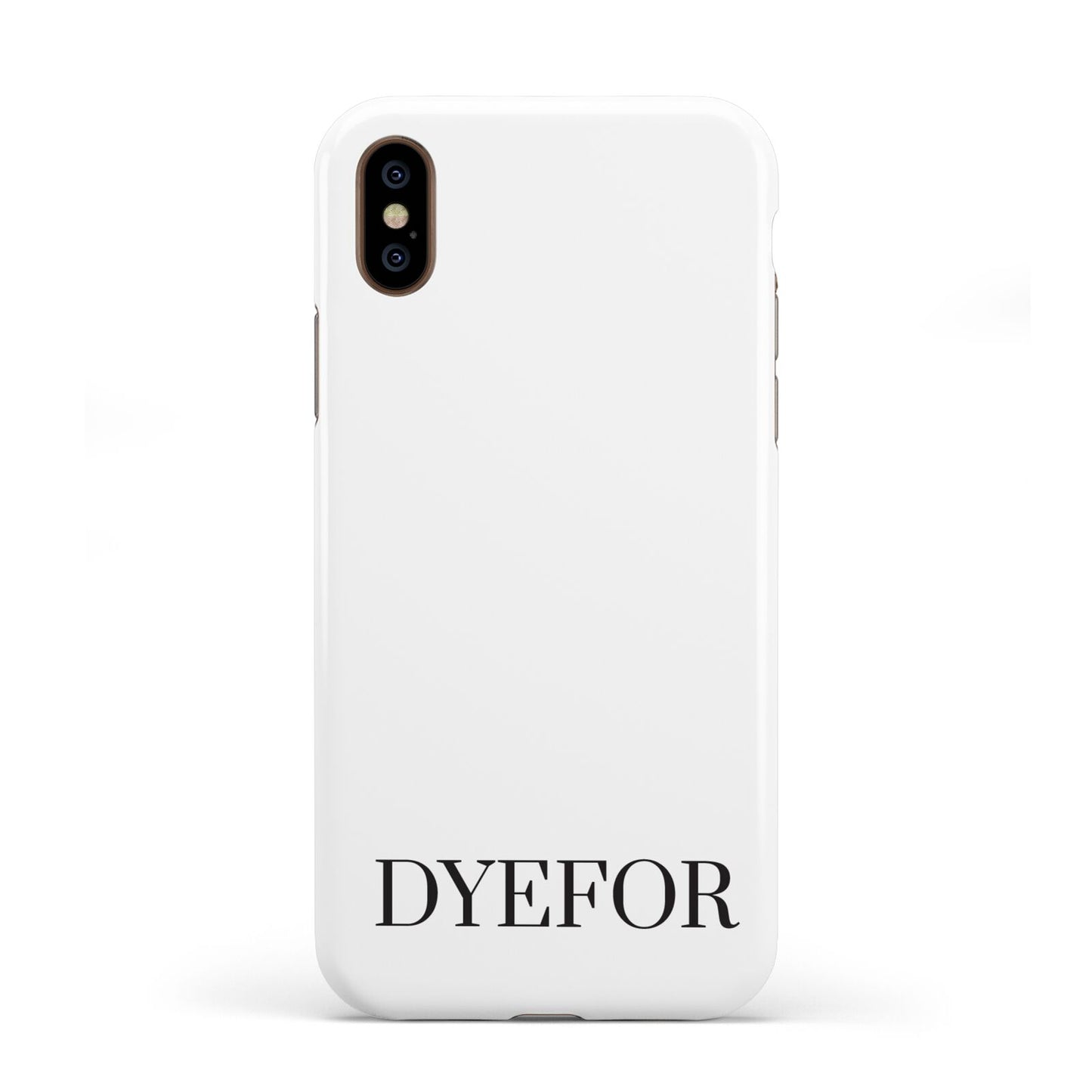 Name Personalised White Apple iPhone XS 3D Tough