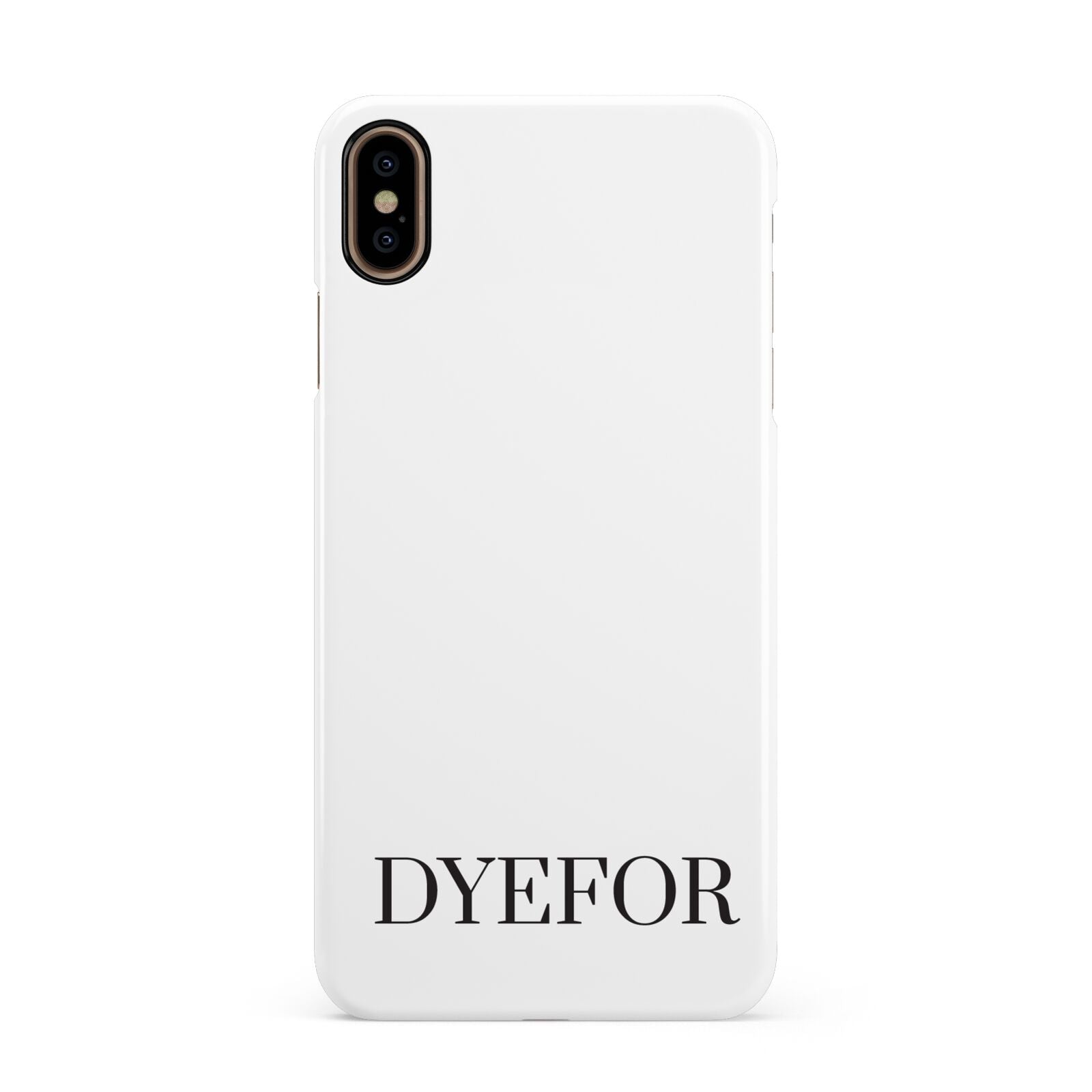 Name Personalised White Apple iPhone Xs Max 3D Snap Case