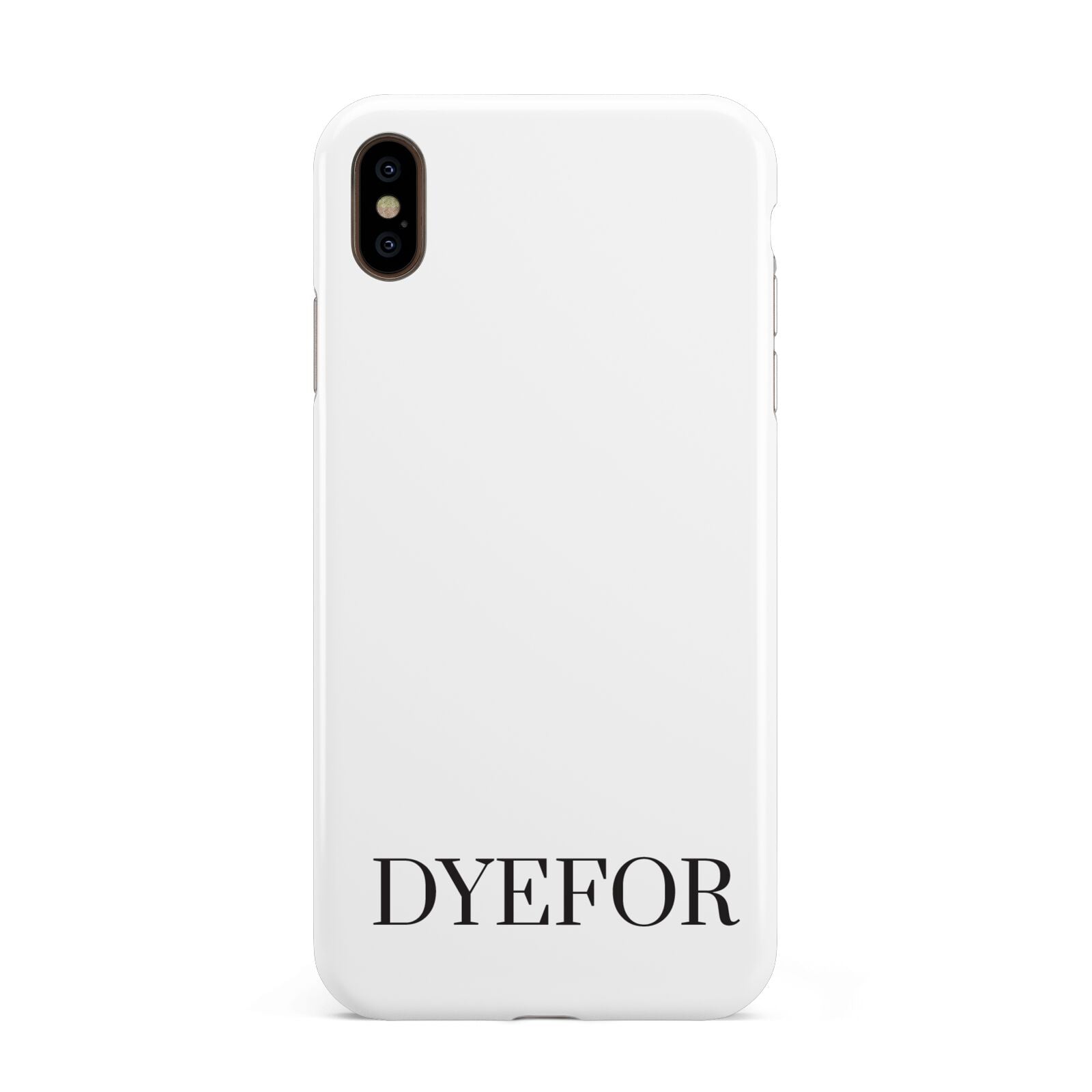 Name Personalised White Apple iPhone Xs Max 3D Tough Case