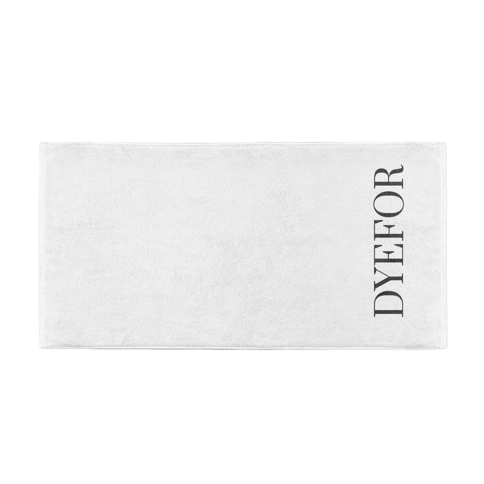 Name Personalised White Beach Towel Alternative Image