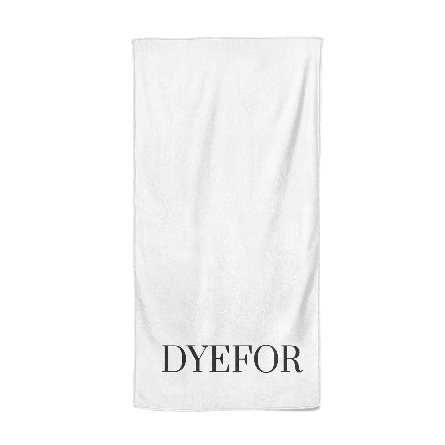 Name Personalised White Beach Towel