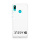 Name Personalised White Huawei P Smart 2019 Case