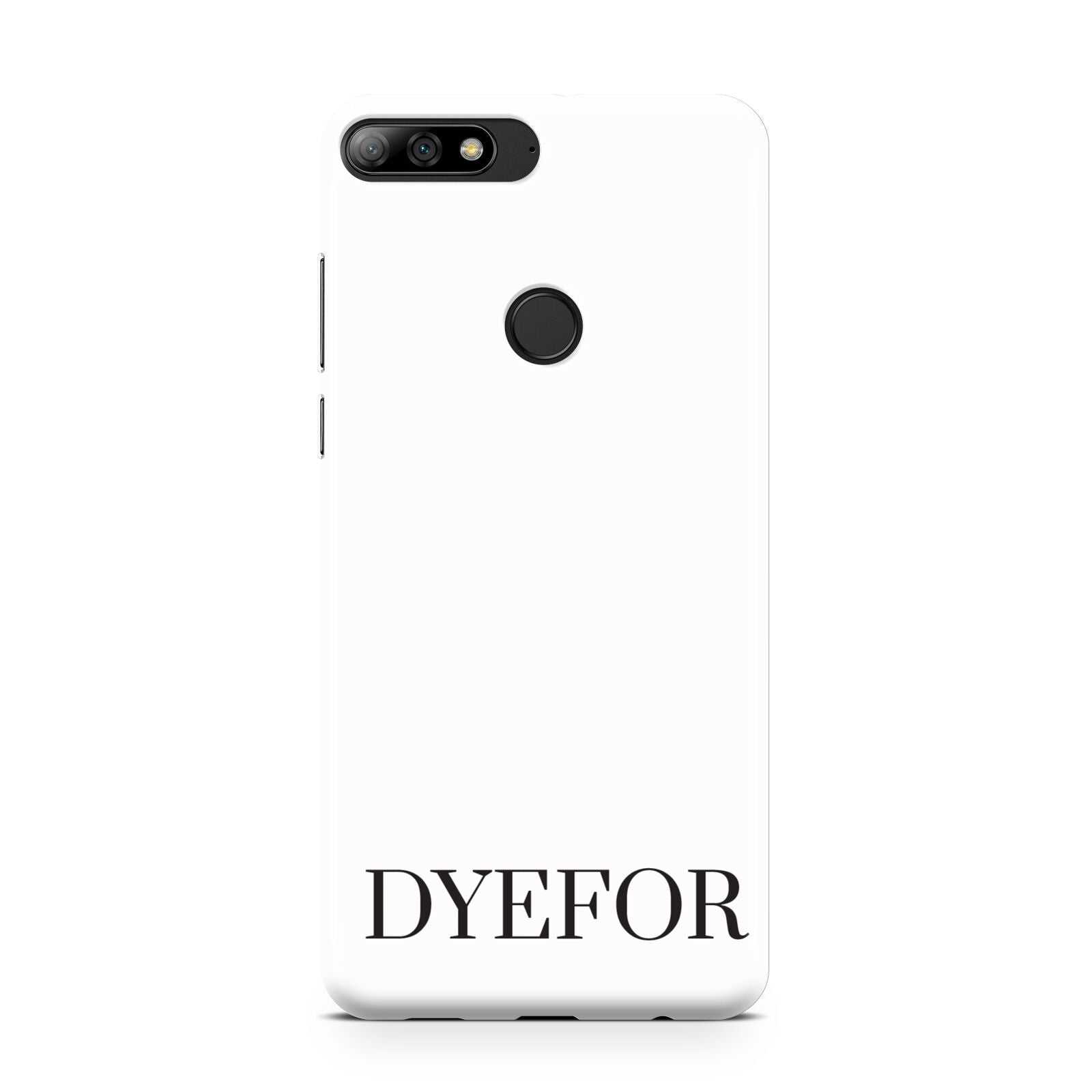 Name Personalised White Huawei Y7 2018