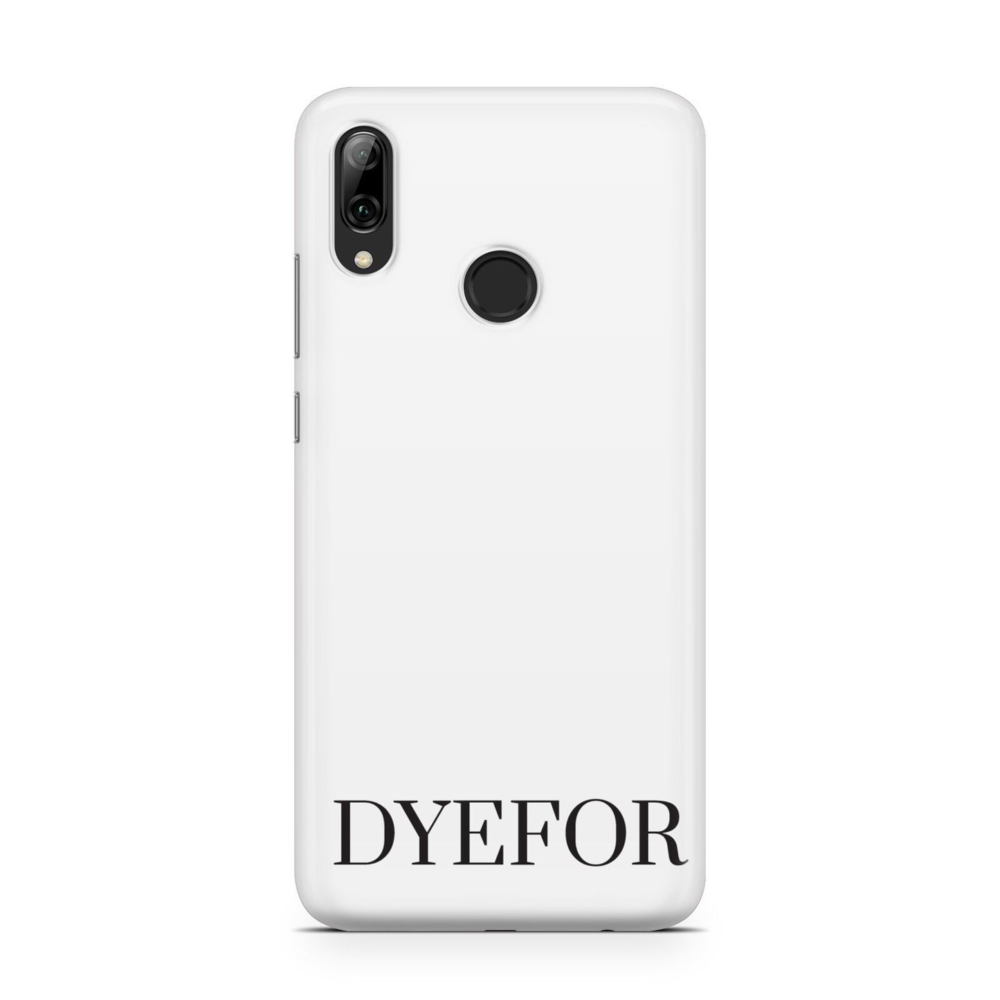 Name Personalised White Huawei Y7 2019
