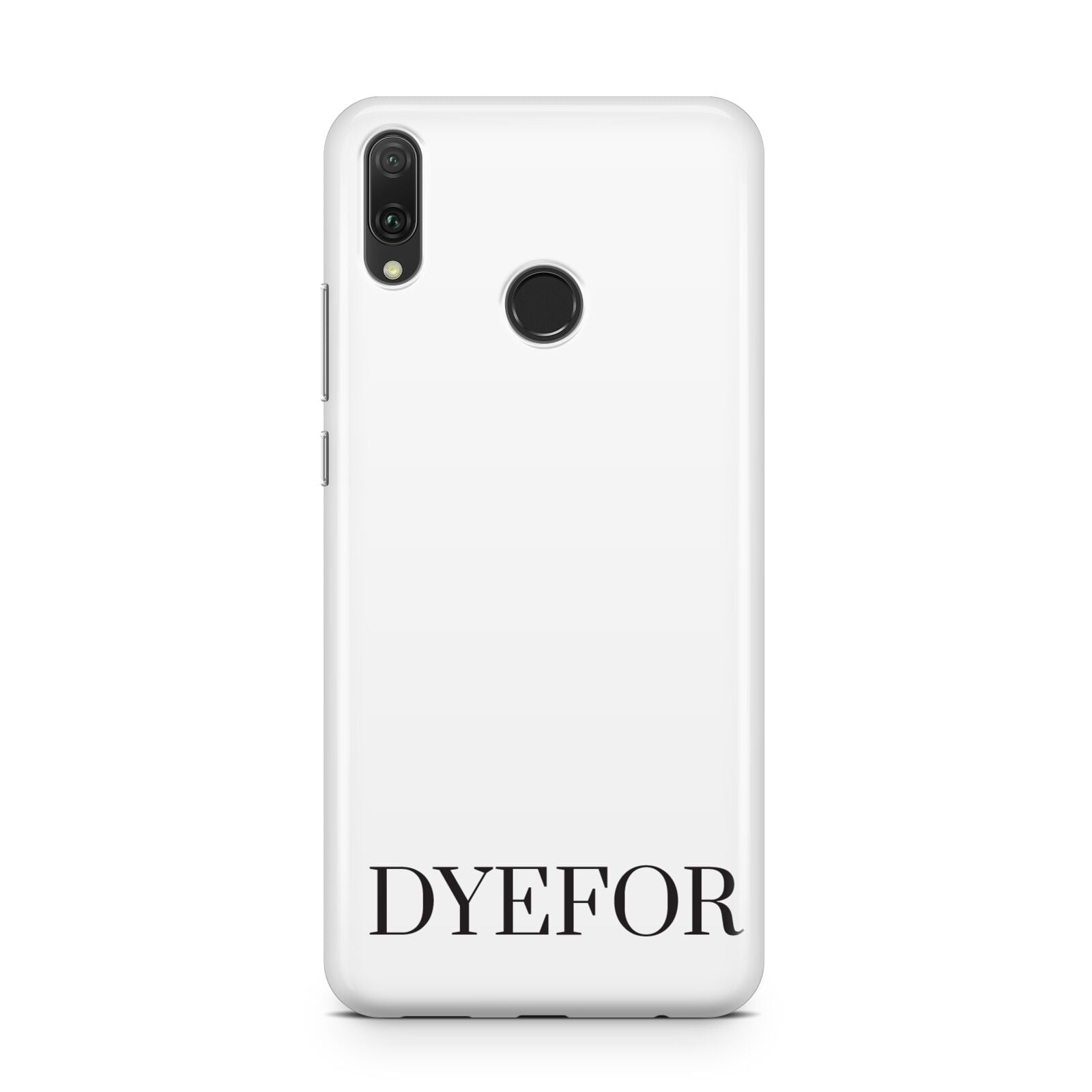Name Personalised White Huawei Y9 2019