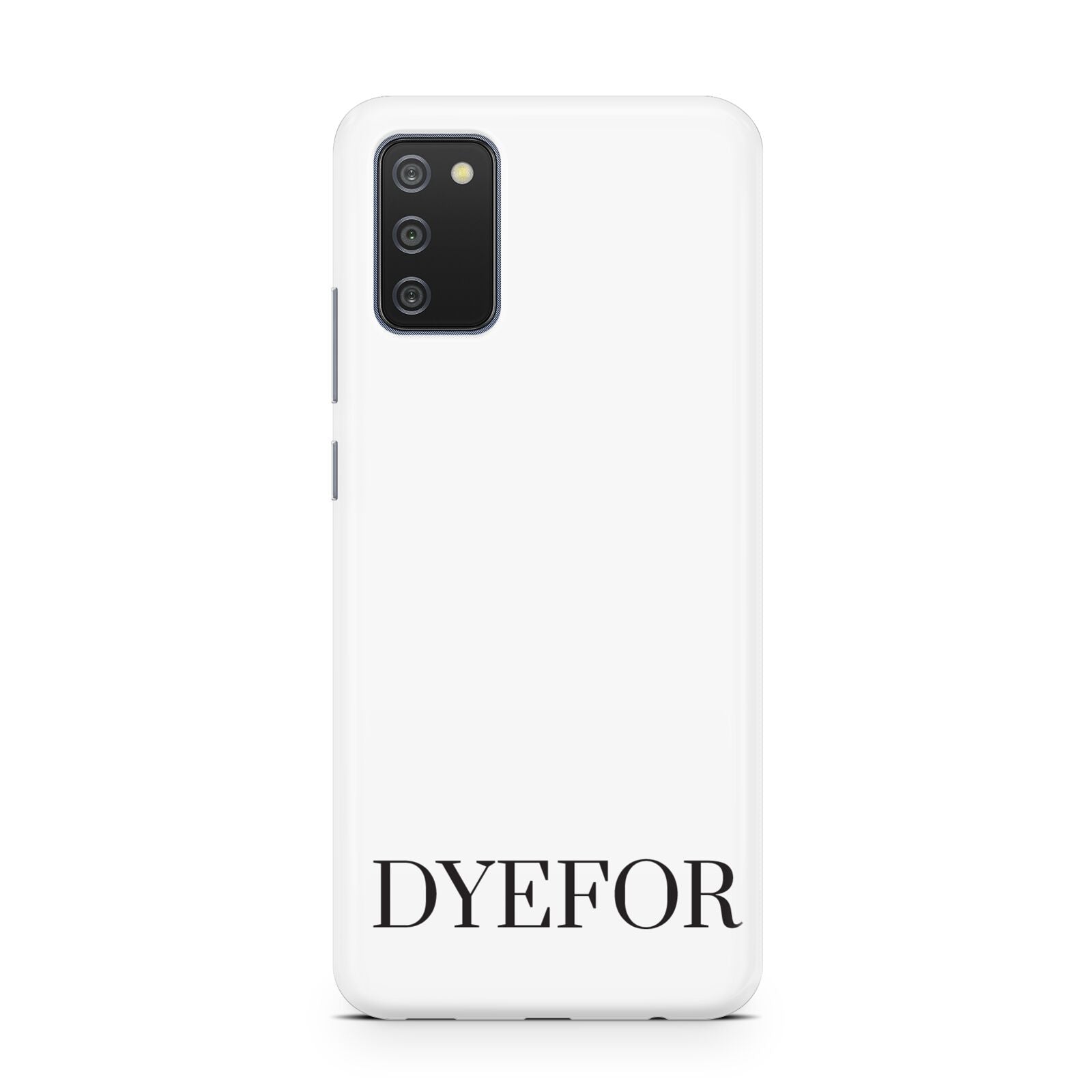 Name Personalised White Samsung A02s Case