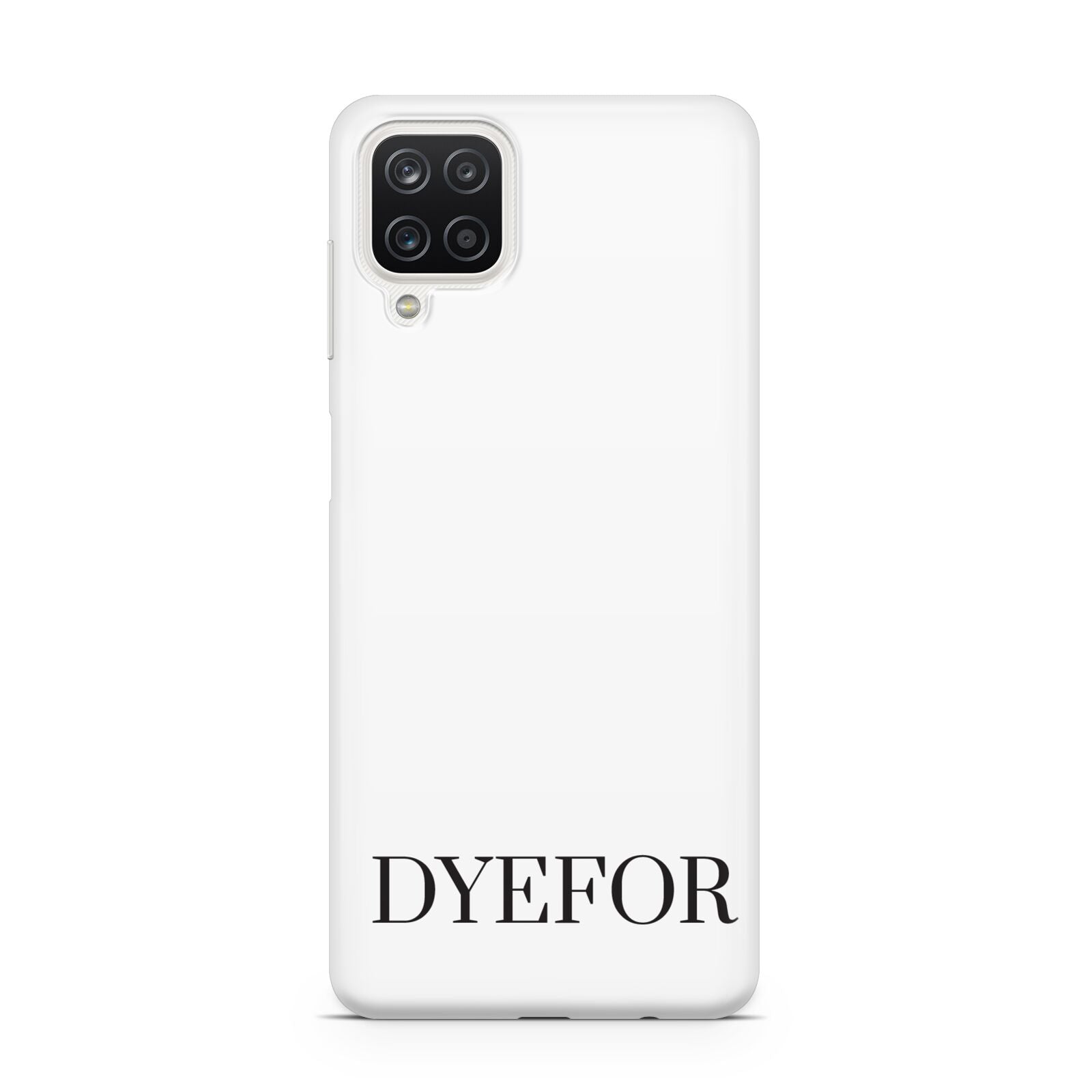 Name Personalised White Samsung A12 Case
